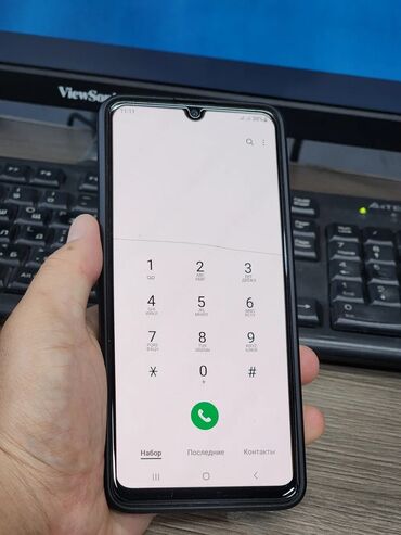 редми 9 се: Samsung Galaxy A32, Колдонулган, 64 ГБ, түсү - Кара, 2 SIM