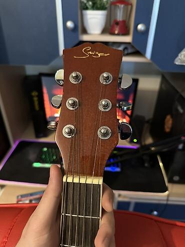 Akustik gitaralar: Akustik gitara, 6 sim, İşlənmiş, Ünvandan götürmə, Pulsuz çatdırılma, Ödənişli çatdırılma — 9