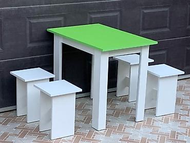 Masa və oturacaq dəstləri: Mətbəx üçün, Yeni, Açılmayan, Dördbucaq masa, 4 stul — 27