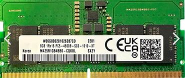 komputer keysi: 2 ədəd Samsung DDR5 4800 MHZ 8GB Ram öz notbukumun ramıdı 1 il