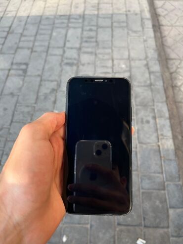 iphone arxa şüşə: IPhone X, Space Gray, Битый
