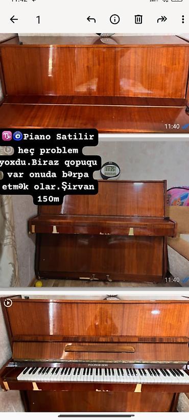 roland g 600: Satılır akustik pianino, upright tipli model. Korpus qəhvəyi, parlaq — 1