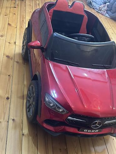 usaq stullari: Uşaq üçün elektrikli miniatür avtomobil – SUV tipli, qırmızı rəng — 4