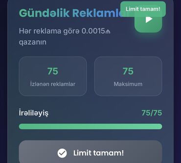 Inzibati heyət: Hec bir yatrm etmeden sadece reklamlari izleyerek gelir elde ede
