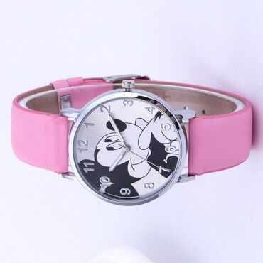 MP3 плееры: Мультяшные кварцевые наручные часы с Микки Маусом, модные