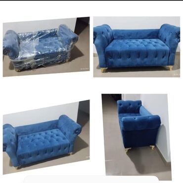 Mebel: Mini-divan, Açılmayan, Bazasız, Vеlur parça