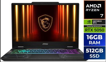 MSI: Təzə bağlı qutuda MSI Cyborg A15 - 15.6" GeForce RTX 5050 Laptop GPU - — 1