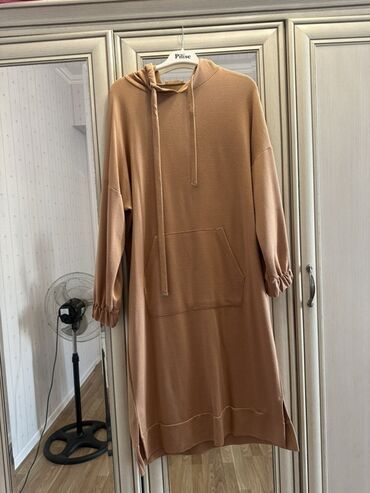 женские кофты для полных: Qadınlar üçün uzun xudi-stil don - Rəng: isti karamel/qəhvəyi -