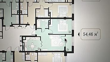 Продажа квартир: 2 комнаты, 55 м², Элитка, 2 этаж, ПСО (под самоотделку) — 8