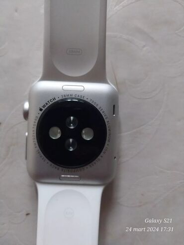 qız üçün qol saatları: İşlənmiş, Smart saat, Apple, Sensor ekran, rəng - Gümüşü