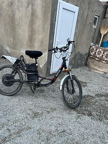 electro moto: Elektrik velosipedi – Mustang - Rəng: qara/qırmızı - Çərçivə: aşağı — 2