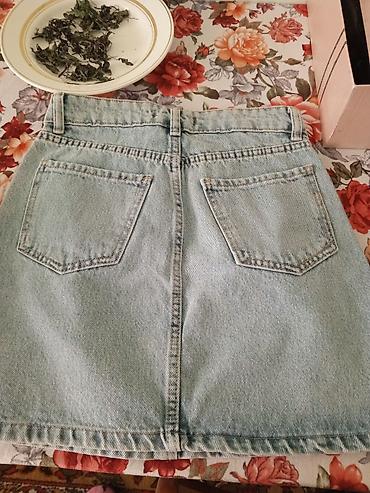 cins etek: Mini Ətək, Mavi, Cins — 2