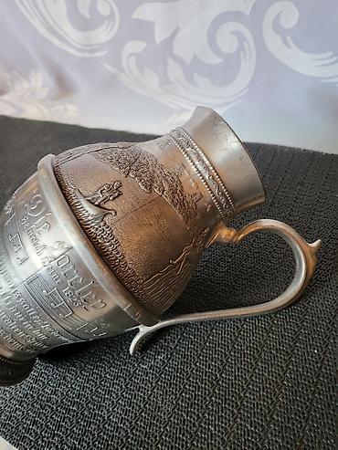 Ostali antikviteti: Bokal 95% kalaj Lorelaj Zinn Nemacka 1950g +. Bokal je napravljen od — 14