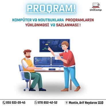 not 8t: 💻 Kompüter və Noutbuklara Proqramların Yüklənməsi və Sazlanması! 🛠️