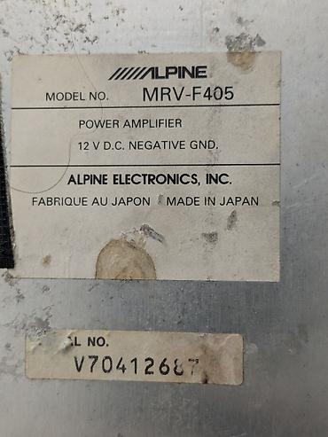 hp: Автомобильный усилитель Alpine MRV-F405 (серия V12), 4-канальный — 4
