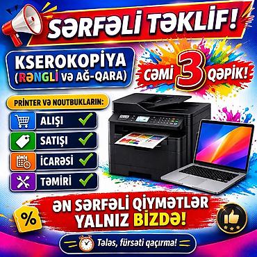 printer qiymətləri: Xidmət: Rəngli və ağ-qara kserokopiya – cəmi 3 qəpik! Printer və — 1