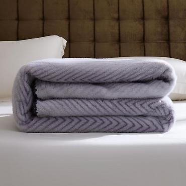 mikrofiber: First Home brendinin ultra-yumuşaq pledi - Material: qalın, tüklü — 10