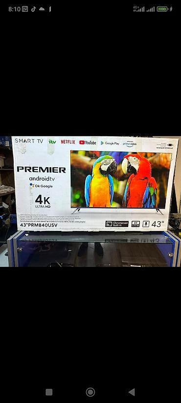 premier televizor: Premier 43" 4K Ultra HD Smart TV (PRM840USV) - 109 sm ekran ölçüsü — 1
