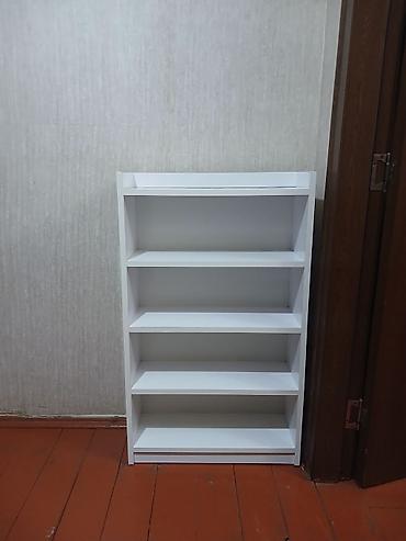 hamam kranti: Ağ rəngli çoxməqsədli rəf sistemi - Material: laminat/taxta əsaslı — 3