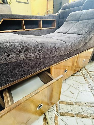 Ev üçün mebel: Yeni, İkinəfərlik çarpayı, Bazasız, Matrassız, Siyirməli — 4