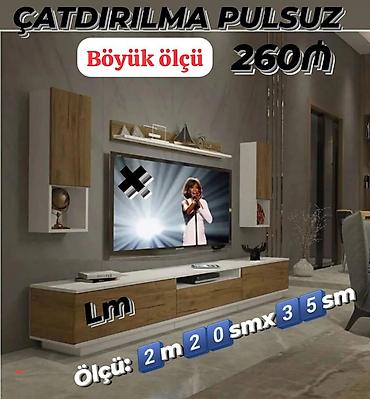 106 ekran tv: TV STEND / TV altı Yeni və sifarişlə 💥 Qiymət : 260₼ . Ölçü: 2m20sm — 3