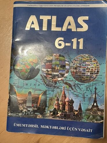 atlas koynekler: Məhsul: Coğrafiya “Atlas 6–11” və “Kontur Xəritələr 6–11” dəsti