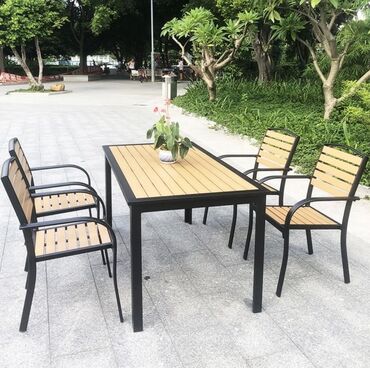 Bağ, çöl masa və oturacaq dəstləri: Metal EN MMC olaraq istədiyiniz forma və ölçüde demir işlerinin — 9