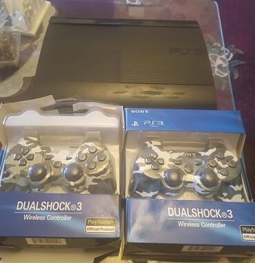 playstation plus qiymeti: Ps3SUPER Slim 160gb.2pult.Prawibka olunub.içinde çoxlu oyunlar