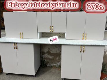 Kreslolar: Satılır: *BİRBAŞA İSTEHSALDAN mətbəx mebeli* Qeyd: Yazılan qiymət