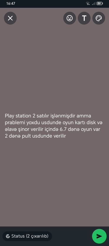 canon mark 2: Salam play station 2 satılır işlənmişdir amma prablemi yoxdu usdunde