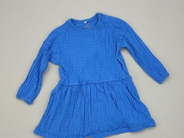 niebieska satynowa sukienka: Sukienka, Cool Club, 9-12 m, stan - Bardzo dobry
