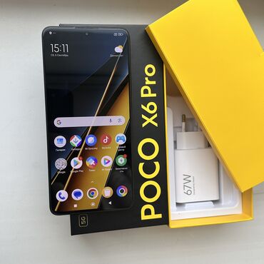 срочно гарит: Poco X6 Pro 5G, Б/у, 512 ГБ, цвет - Черный, 2 SIM