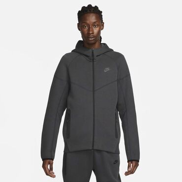 худи на молнии: Мужская толстовка, M (EU 38), Nike, Новый, цвет - Серый, Самовывоз