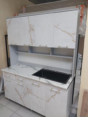 Кухонные гарнитуры: Кухонный гарнитур прямой, современный - Компоновка: нижний ряд тумб с — 16