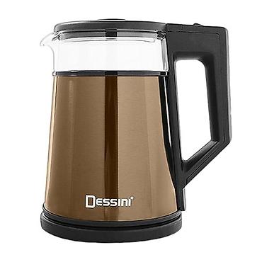 blender dessini: №: 4594 Məhsulun adı: Elektrik çaydan Dessini DS-39SS Gold Brend — 2