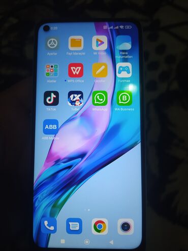 sabirabad telefon satisi: Xiaomi Redmi Note 9, 128 GB, rəng - Mavi, 
 Sensor, Barmaq izi, Face ID