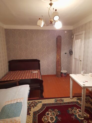 Otaqların uzunmüddətli kirayəsi: 1 otaqlı mənzil/interyer - Geniş, işıqlı otaq: klassik naxışlı divar — 3