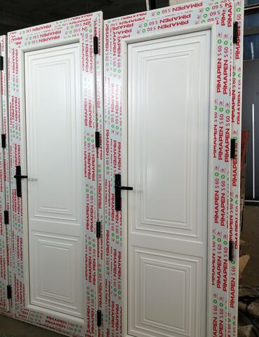 Plastik qapılar: Yeni Plastik qapı Zamok ilə, Zəmanətli, Pulsuz quraşdırma, Pulsuz çatdırılma, Rayonlara çatdırılma, Ödənişli çatdırılma — 17