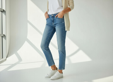 mohito spodnie jeansy: Escada, Jeansy damskie, rozmiar S