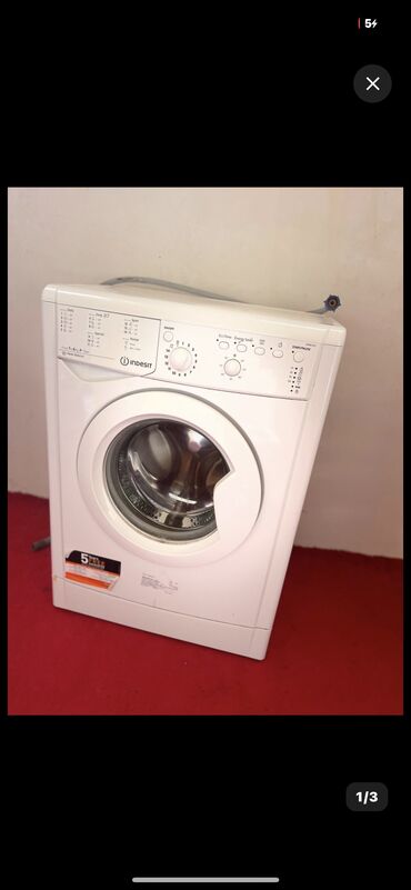 kreditle paltaryuyan masinlar: Paltaryuyan maşın Indesit, 5 kq, Yeni, Avtomat, Qurutmasız, Kredit yoxdur