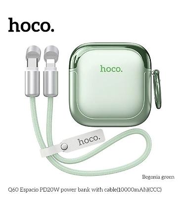 hoco e96a: Портативный аккумулятор hoco. Q60 Mini Sun с кабелем - Емкость: 10000 — 2
