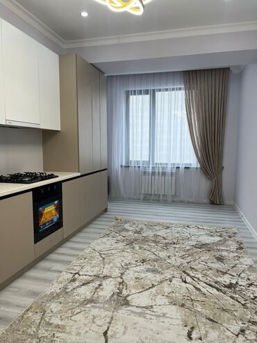 кут строй цены на квартиры ош: 1 бөлмө, 53 кв. м, Элитка, 7 кабат, Дизайнердик ремонт