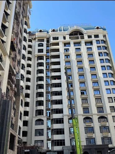 отдых на иссык: 3 комнаты, 140 м², Элитка, 16 этаж, ПСО (под самоотделку)