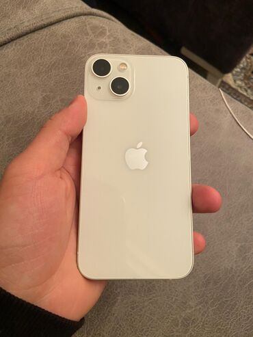 iphone 13 pro max dubai version: IPhone 13, 128 GB, Ağ, Zəmanət, Qırıq, Barmaq izi