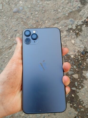 Apple iPhone: IPhone 11 Pro Max, Б/у, 256 ГБ, Matte Space Gray, Кабель, Зарядное устройство, Чехол, 80 %