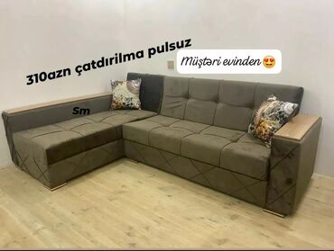 Divanlar: Künc divan, Yeni, Açılan, Bazalı, Vеlur parça, Pulsuz çatdırılma — 4
