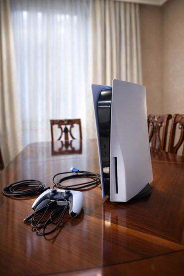 PS5 (Sony PlayStation 5): PlayStation 5 FAT (Diskli versiya) — İdeal vəziyyətdə, tam komplekt — 1