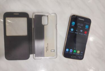 smartfon telefonlar: Samsung Galaxy S5, 16 GB, rəng - Qara, Sensor