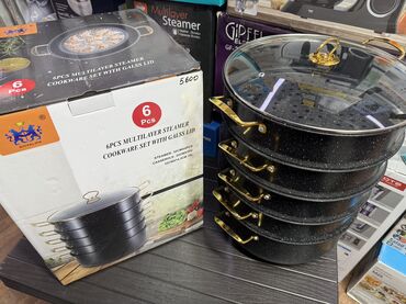 Кухонные наборы: Манты казан Мантушница Манты казан на выбор Нержавеющая, алюминий — 5