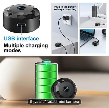 kamera ev ucun: Mini Wi‑Fi Kamera – V720 tətbiqi ilə uzaqdan izləmə Xüsusiyyətlər: - — 5
